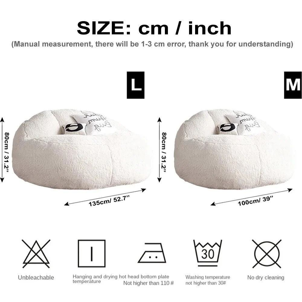 Boucle Bean Bag Chair Cover -