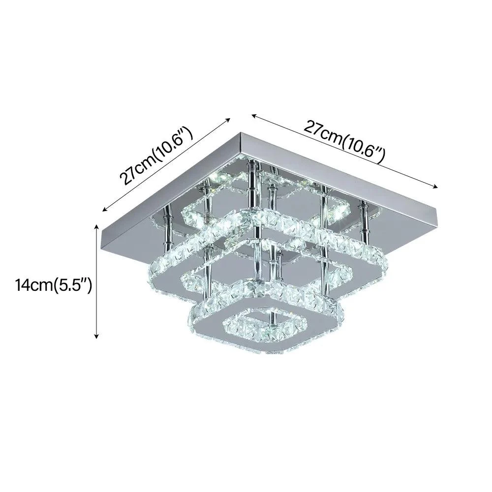 Bright Crystals Ceiling Lamp Chandelier - - #tag1#