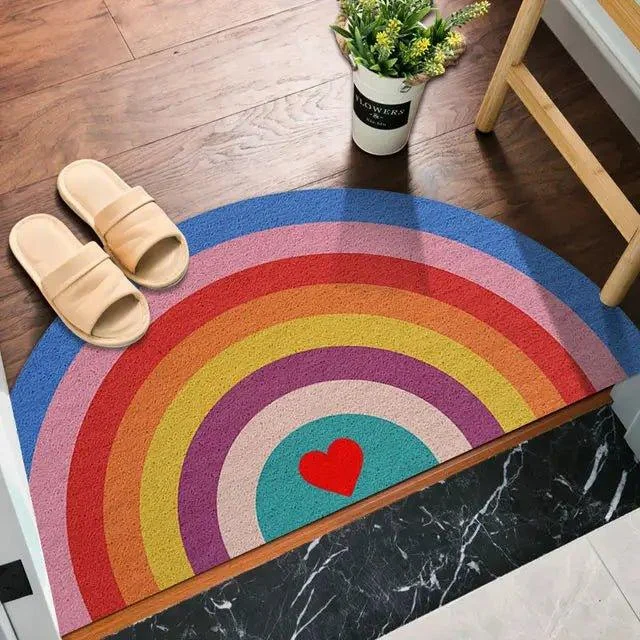 Brightly_Coloured_Printed_Rainbow_and_Watermelon_Doormat_-_-_tag1_-4164283 Brightly Coloured Printed Rainbow and Watermelon Doormat - - #tag1#