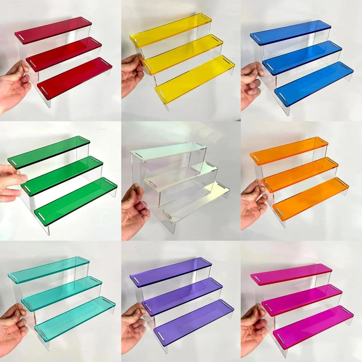 Brightly_Coloured_Three_Layer_Display_Stand_-_-_tag1_-4164322 Brightly Coloured Three Layer Display Stand - - #tag1#