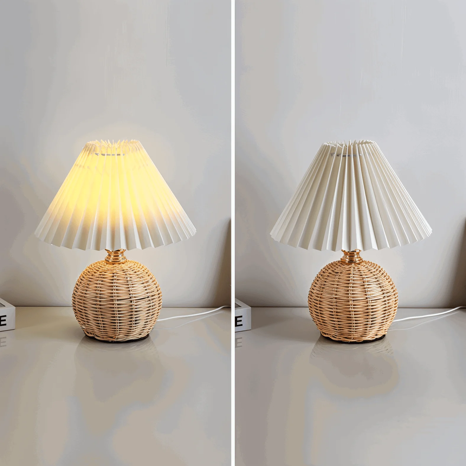Brolly_Pleated_Table_Lamp_-_Retro_Rattan_Lamp_-_Conical_Table_Lamp_-_-_tag1_-4159103 Brolly Pleated Table Lamp - Retro Rattan Lamp - Conical Table Lamp - - #tag1#