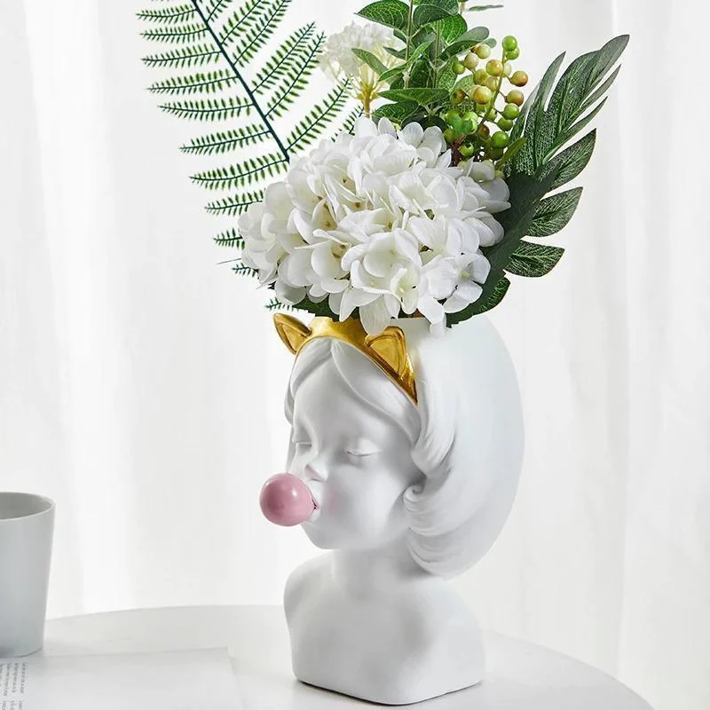 Bubble-Blowing_Babe_Bust_Planter_Vase_-_-4145061 Bubble-Blowing Babe Bust Planter Vase -