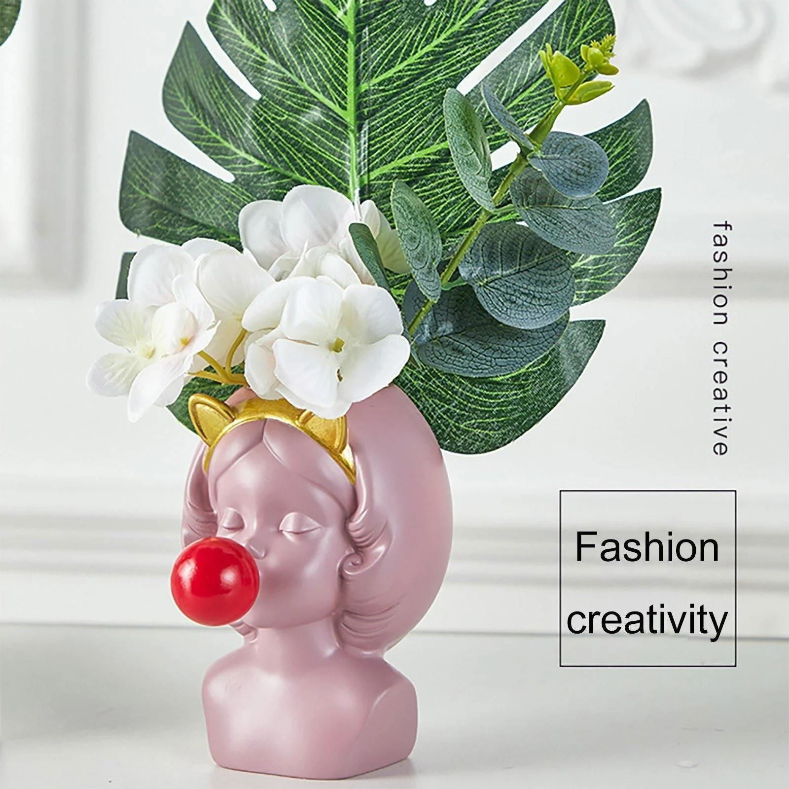 Bubble-Blowing_Babe_Bust_Planter_Vase_-_-4145075 Bubble-Blowing Babe Bust Planter Vase -