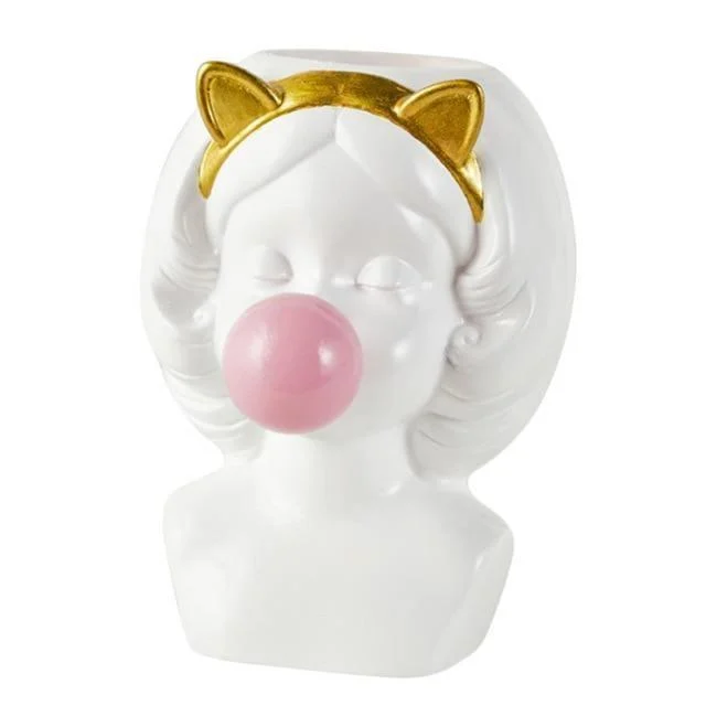 Bubble-Blowing_Babe_Bust_Planter_Vase_-_-4145102 Bubble-Blowing Babe Bust Planter Vase -