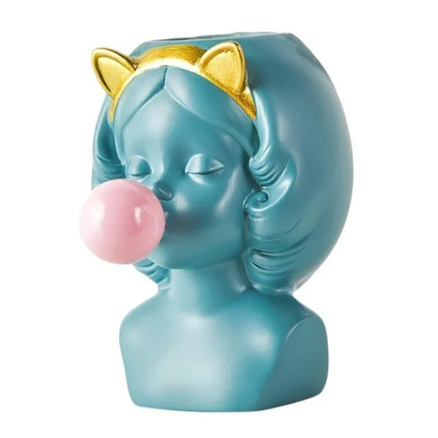 Bubble-Blowing_Babe_Bust_Planter_Vase_-_-4145108 Bubble-Blowing Babe Bust Planter Vase -