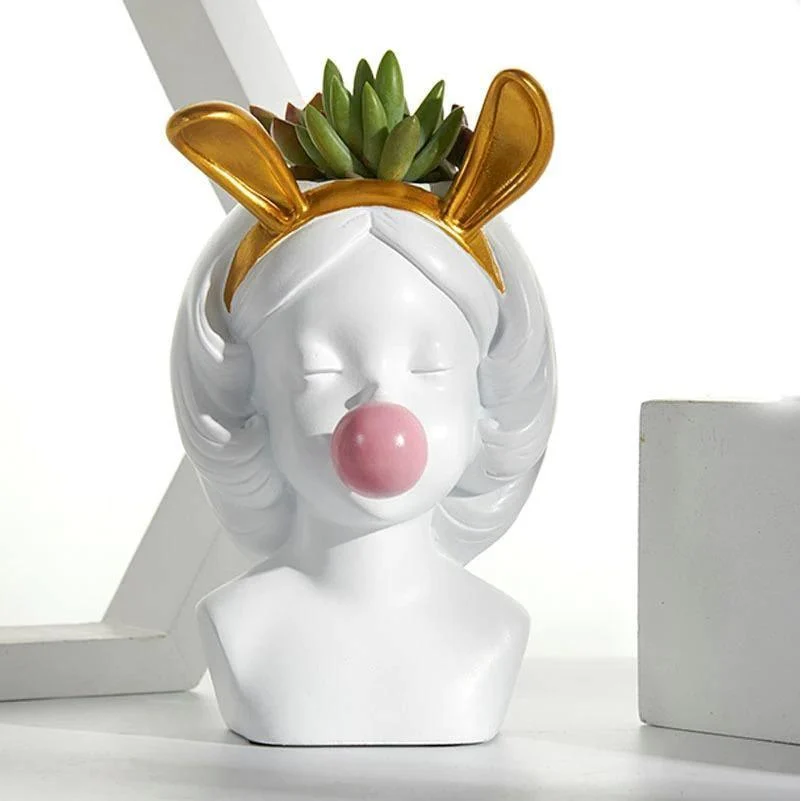 Bubble-Blowing_Babe_Bust_Planter_Vase_-_-4145119 Bubble-Blowing Babe Bust Planter Vase -