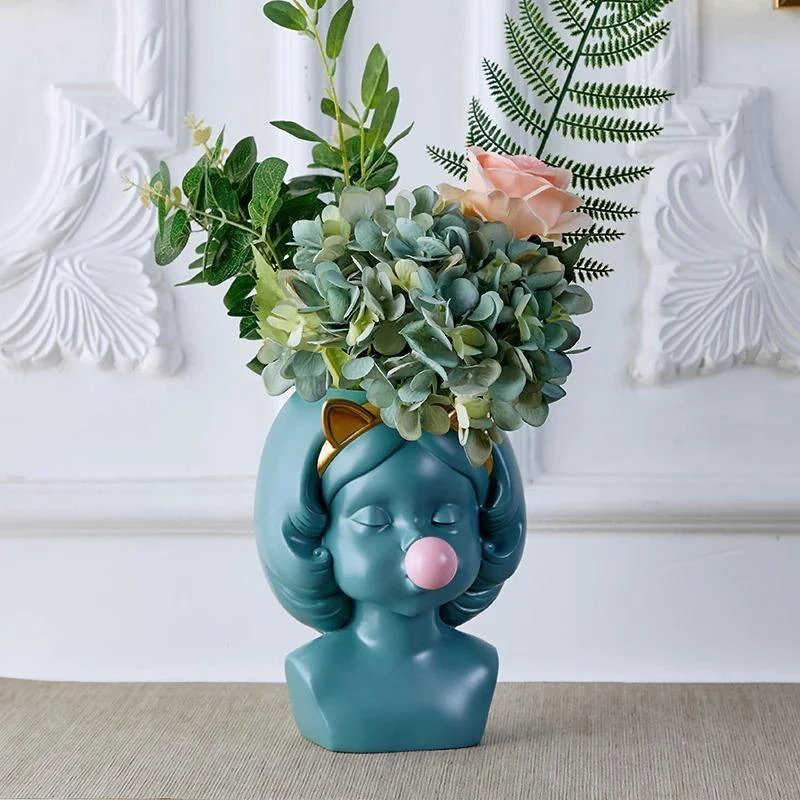 Bubble-Blowing_Babe_Bust_Planter_Vase_-_-4145124 Bubble-Blowing Babe Bust Planter Vase -