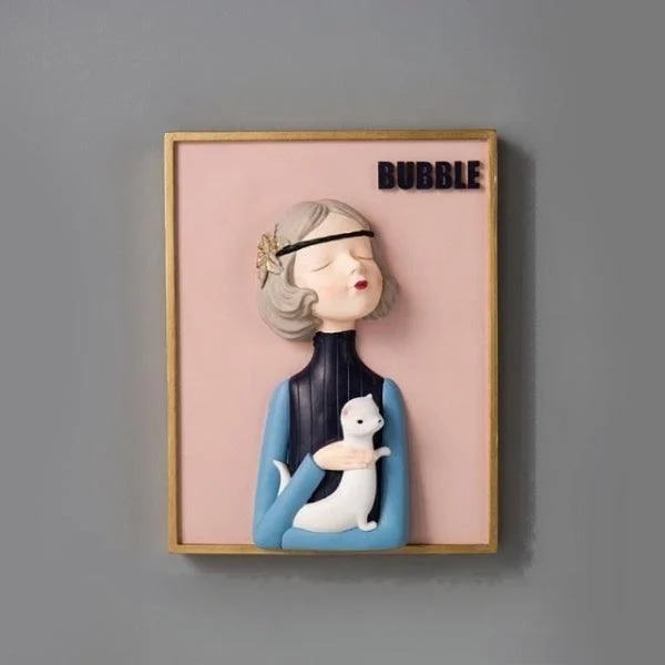 Bubble_Girl_3D_Wall_Art_Painting_-_-4144737 Bubble Girl 3D Wall Art Painting -