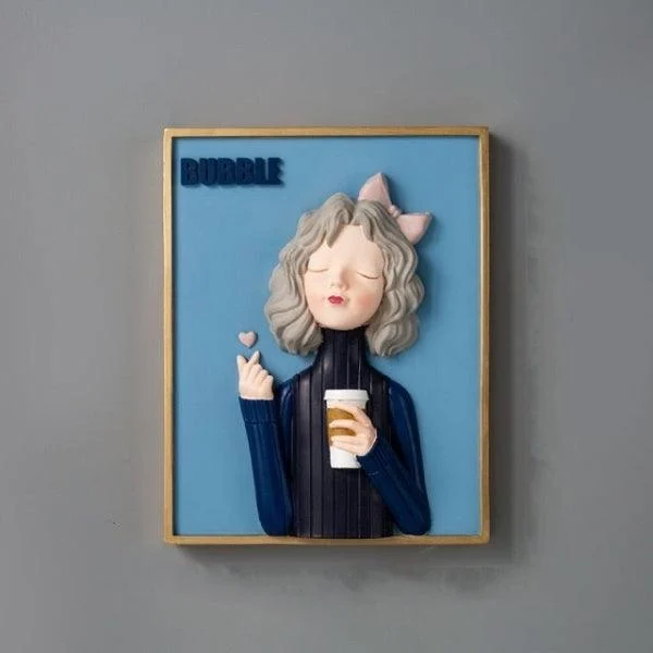 Bubble_Girl_3D_Wall_Art_Painting_-_-4144745 Bubble Girl 3D Wall Art Painting -