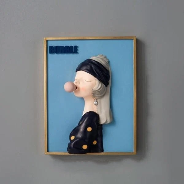 Bubble_Girl_3D_Wall_Art_Painting_-_-4144749 Bubble Girl 3D Wall Art Painting -