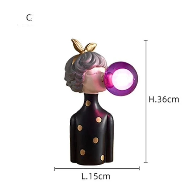 Bubble Girl Lamp -