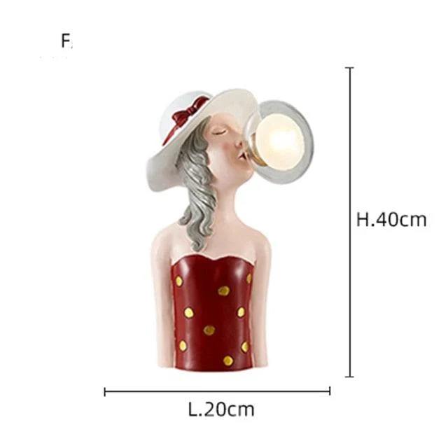 Bubble Girl Lamp -