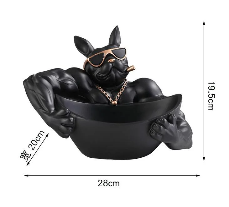 Bulldog Storage Sculpture -