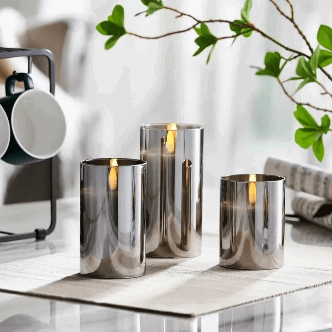 CANDLY™ Three-Piece Set – Realistic LED Candles -  - #tag1#