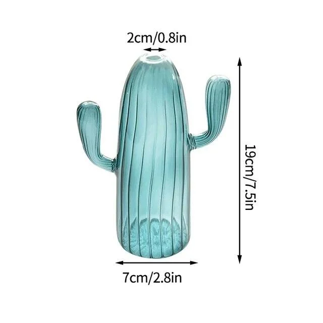 Cactus Glass Vase -  - #tag1#