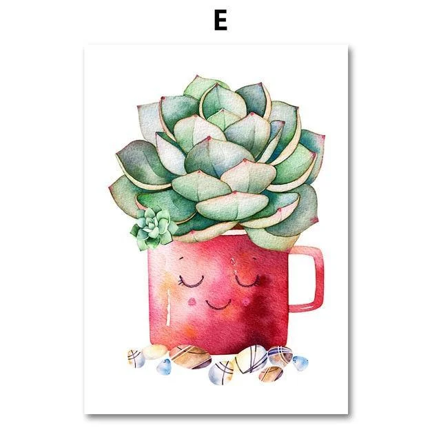 Cactus_Plant_Succulent_Canvas_Wall_Art_Prints_Watercolor_Unframed_-_-_tag1_-4161431 Cactus Plant Succulent Canvas Wall Art Prints Watercolor Unframed - - #tag1#