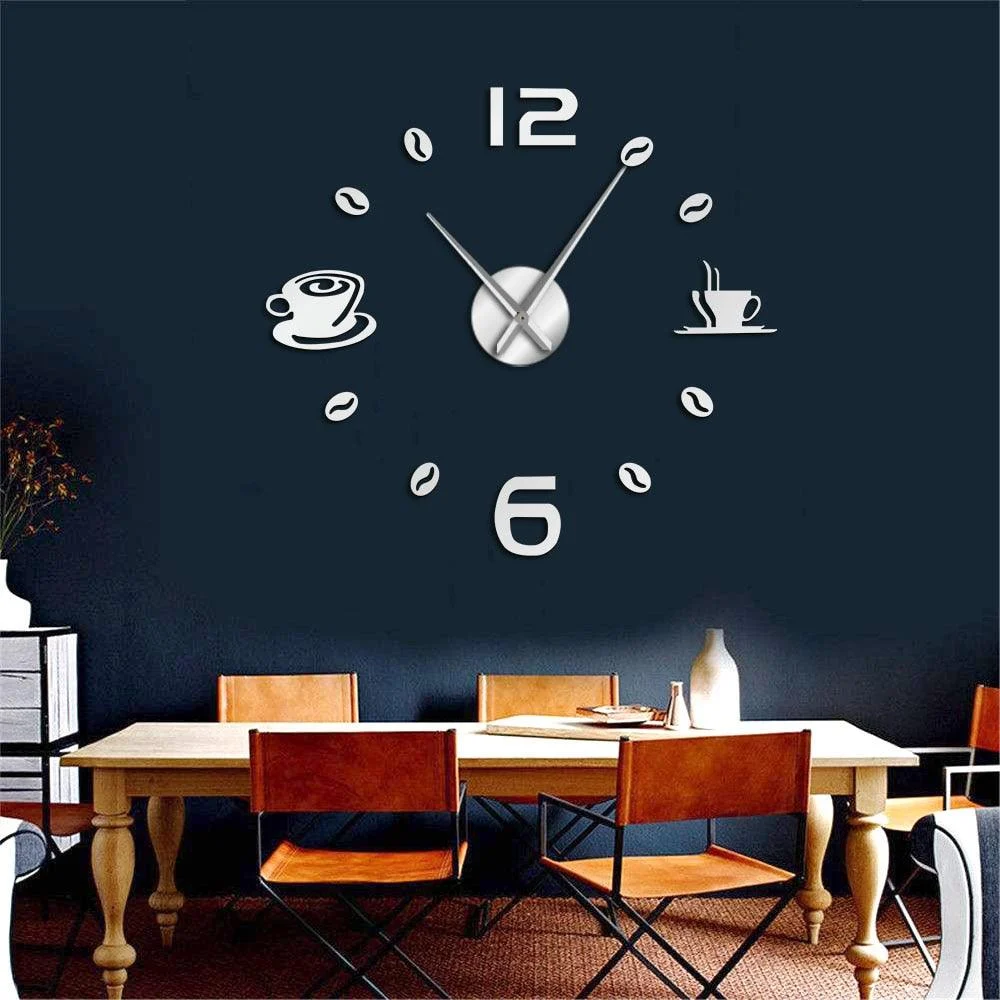 Cafe_DIY_Large_Wall_Clock_Frameless_Coffee_Mug_Coffee_Bean_-_-_tag1_-4167328 Cafe DIY Large Wall Clock Frameless Coffee Mug Coffee Bean - - #tag1#