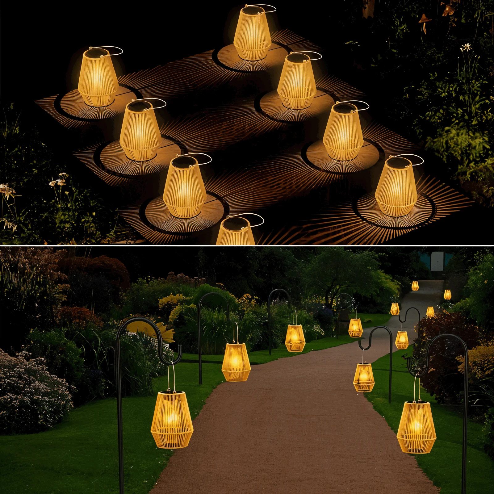 CageRattan_Solar_Lights_Garden_-_Bamboo_Solar_Lights_-_Waterproof_Hanging_Lantern_-_-_tag1_-4161620 CageRattan Solar Lights Garden - Bamboo Solar Lights - Waterproof Hanging Lantern - - #tag1#