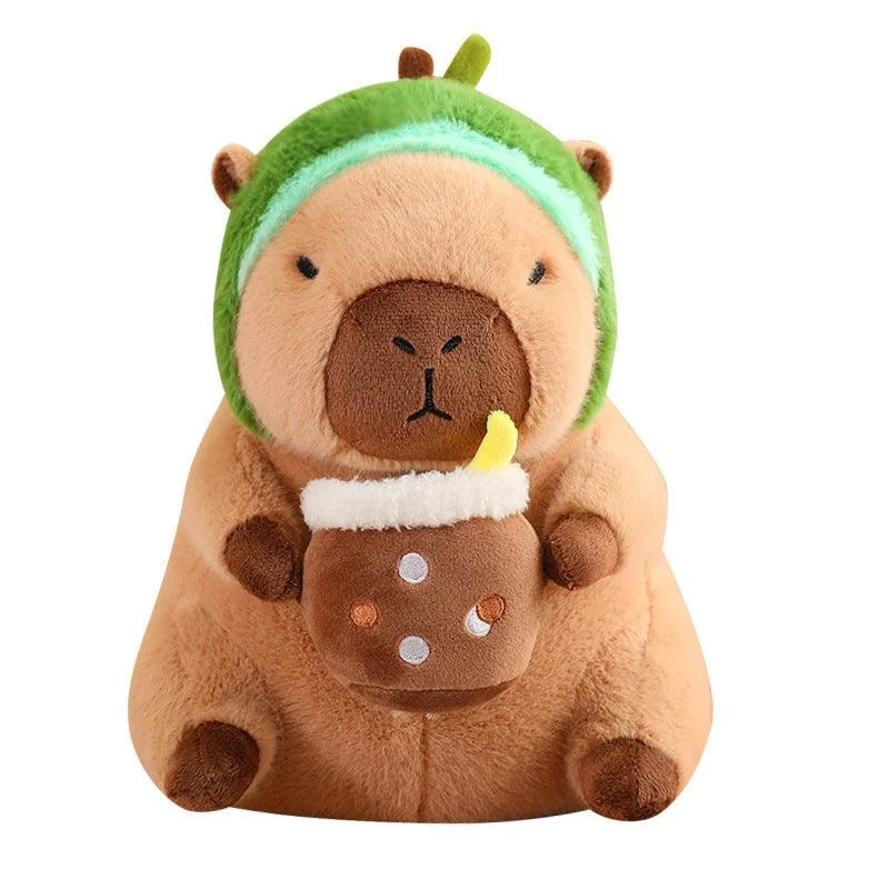 Capybara_Drinking_Boba_Huggable_Plushie_-_-_tag1_-4163357 Capybara Drinking Boba Huggable Plushie - - #tag1#
