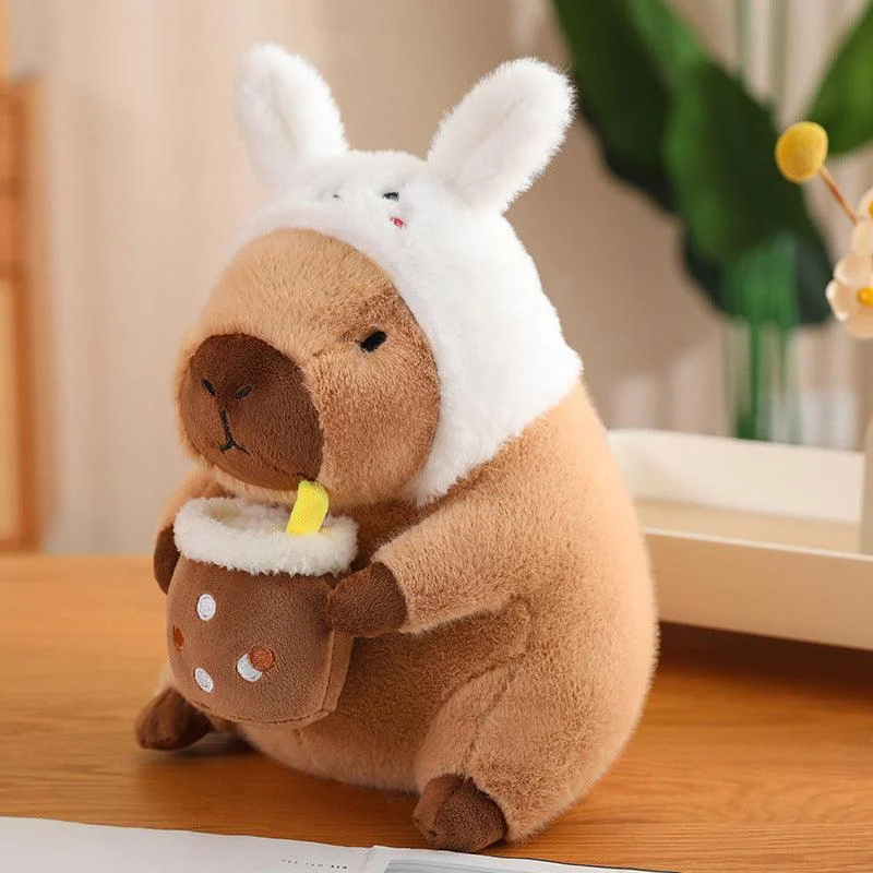 Capybara_Drinking_Boba_Huggable_Plushie_-_-_tag1_-4163376 Capybara Drinking Boba Huggable Plushie - - #tag1#