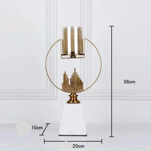 Cartier Metal Marble Candleholder -