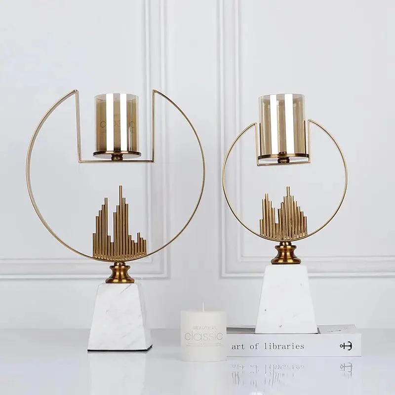 Cartier Metal Marble Candleholder -