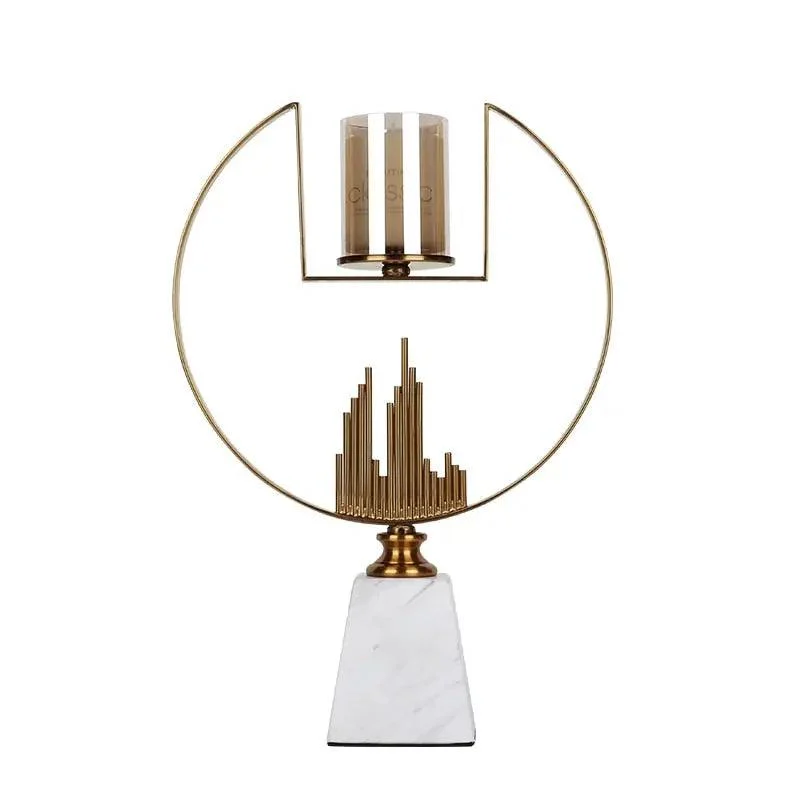 Cartier Metal Marble Candleholder -
