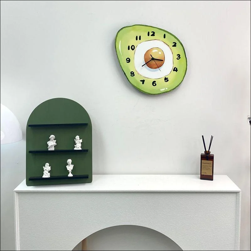 Cartoon_Avocado_Hanging_Wall_Clock_-_-_tag1_-4170445 Cartoon Avocado Hanging Wall Clock - - #tag1#
