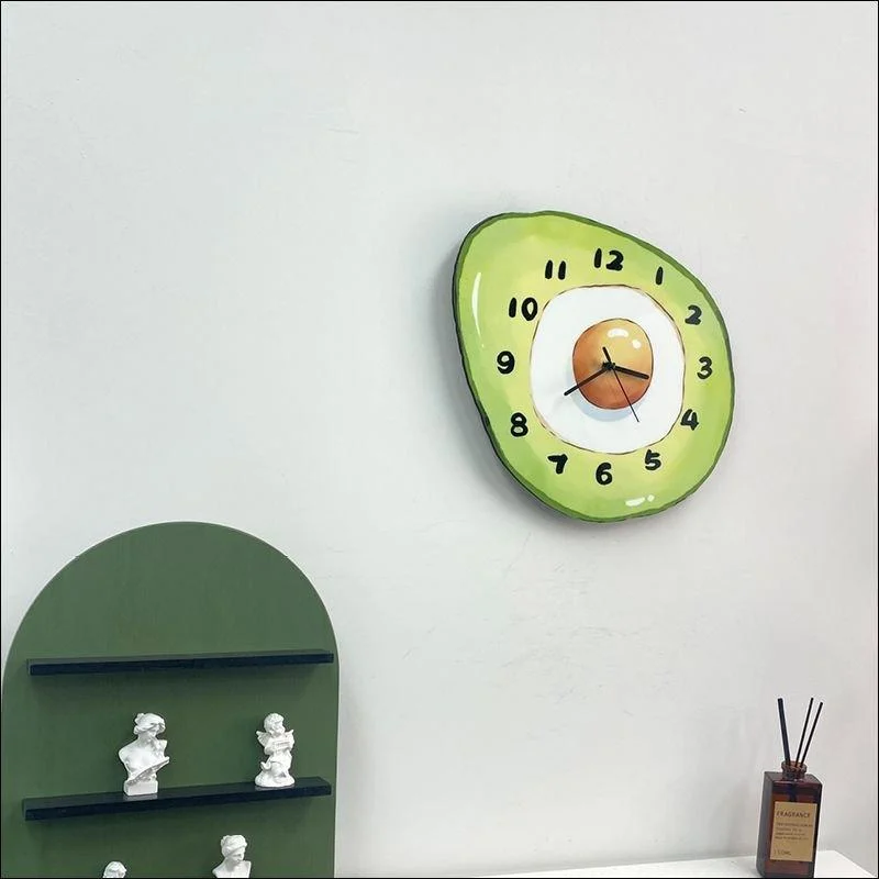 Cartoon_Avocado_Hanging_Wall_Clock_-_-_tag1_-4170450 Cartoon Avocado Hanging Wall Clock - - #tag1#