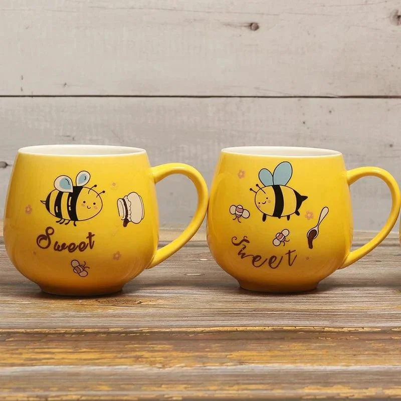Cartoon_Bee_Ceramic_Coffee_Mug_-_-_tag1_-4170475 Cartoon Bee Ceramic Coffee Mug - - #tag1#