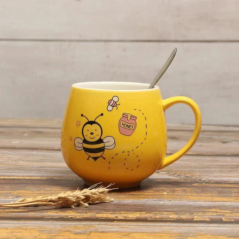Cartoon_Bee_Ceramic_Coffee_Mug_-_-_tag1_-4170482 Cartoon Bee Ceramic Coffee Mug - - #tag1#