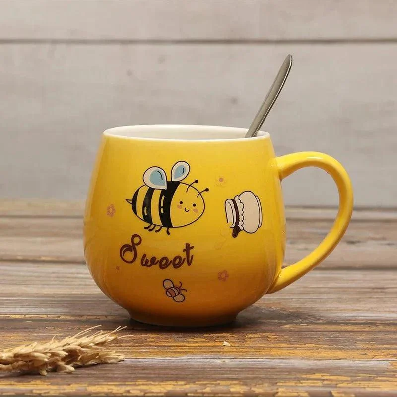 Cartoon_Bee_Ceramic_Coffee_Mug_-_-_tag1_-4170489 Cartoon Bee Ceramic Coffee Mug - - #tag1#