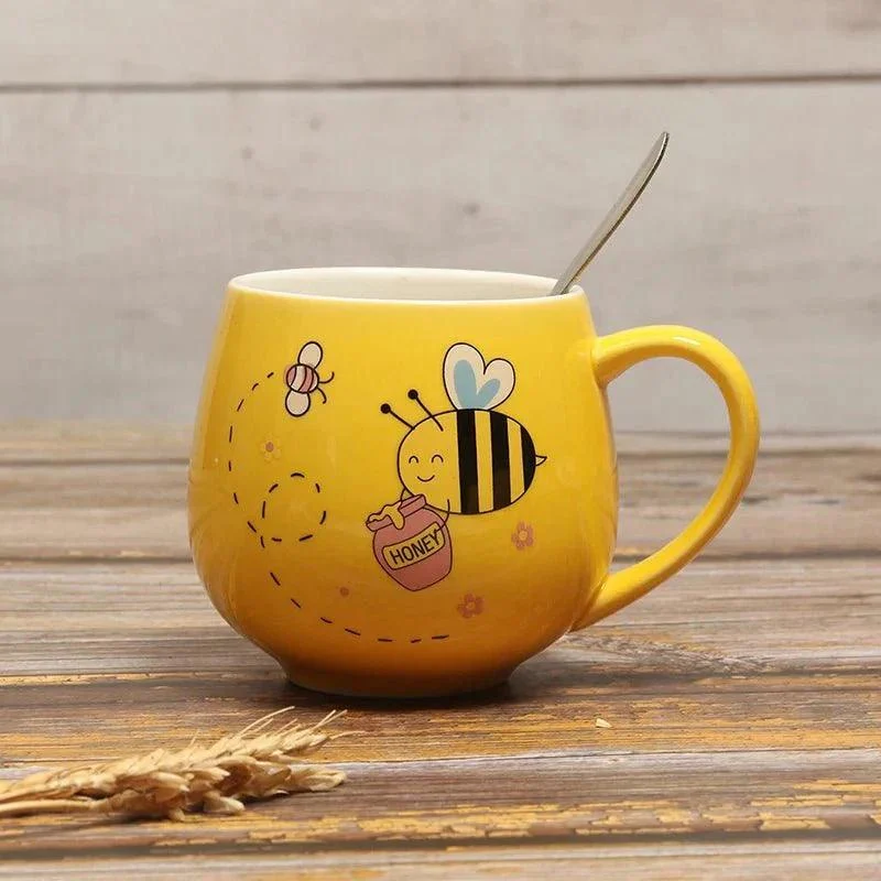 Cartoon_Bee_Ceramic_Coffee_Mug_-_-_tag1_-4170496 Cartoon Bee Ceramic Coffee Mug - - #tag1#