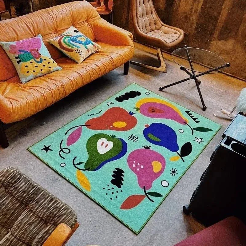 Cartoon Graffiti Style Children's Rug - - #tag1#