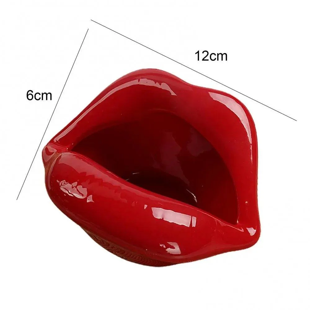 Cartoon Lips Ceramic Ashtray -  - #tag1#