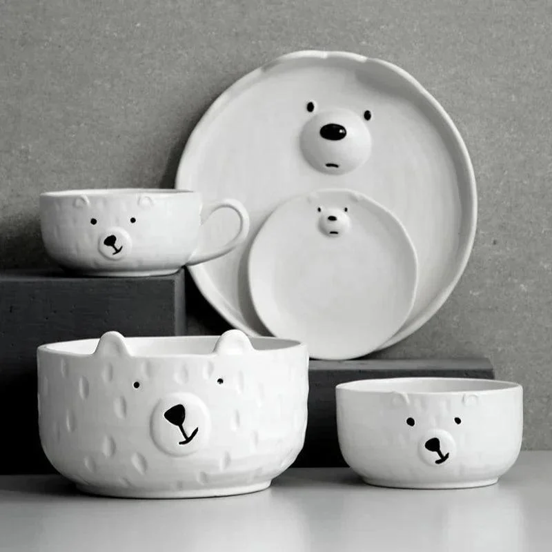 Cartoon_Polar_Bear_Ceramic_Plate_Bowl_Set_-_-_tag1_-4171658 Cartoon Polar Bear Ceramic Plate + Bowl Set - - #tag1#