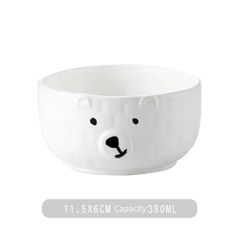 Cartoon_Polar_Bear_Ceramic_Plate_Bowl_Set_-_-_tag1_-4171687 Cartoon Polar Bear Ceramic Plate + Bowl Set - - #tag1#