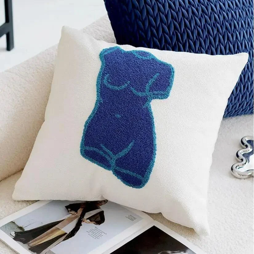 Cartoon_Rabbit_Floral_Cushion_Cover_-_-4149093 Cartoon Rabbit Floral Cushion Cover -