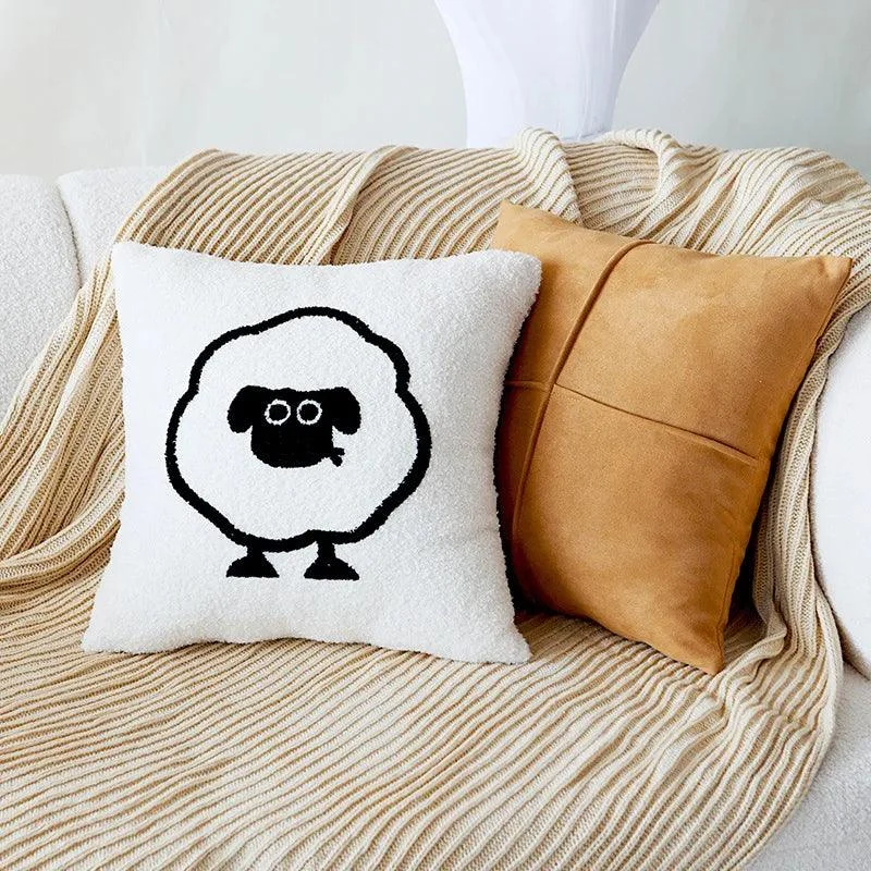 Cartoon_Sheep_Pillow_Cover_-_-4149246 Cartoon Sheep Pillow Cover -