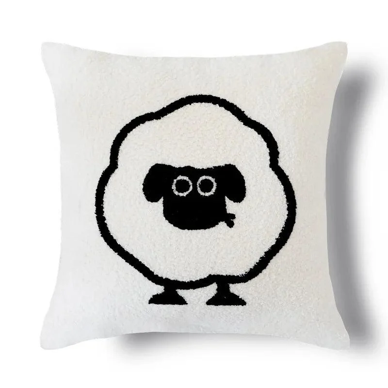 Cartoon_Sheep_Pillow_Cover_-_-4149274 Cartoon Sheep Pillow Cover -