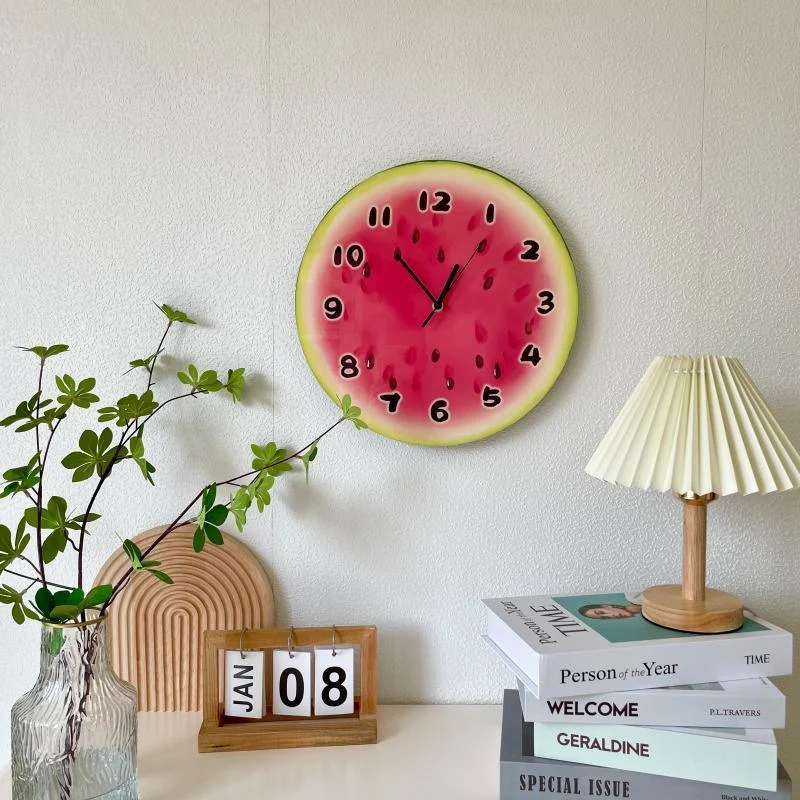 Cartoon Watermelon Fruit Wall Clock - - #tag1#