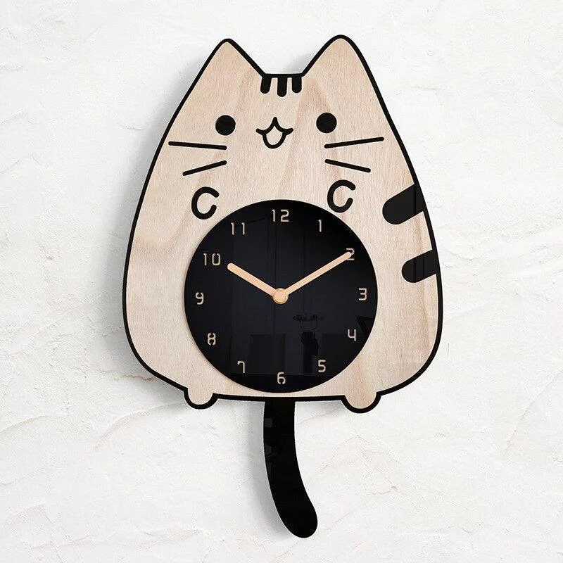 Cat_Lover_-_Swinging_Clock_with_Cat_Motif_-_-_tag1_-4164902 Cat Lover - Swinging Clock with Cat Motif - - #tag1#