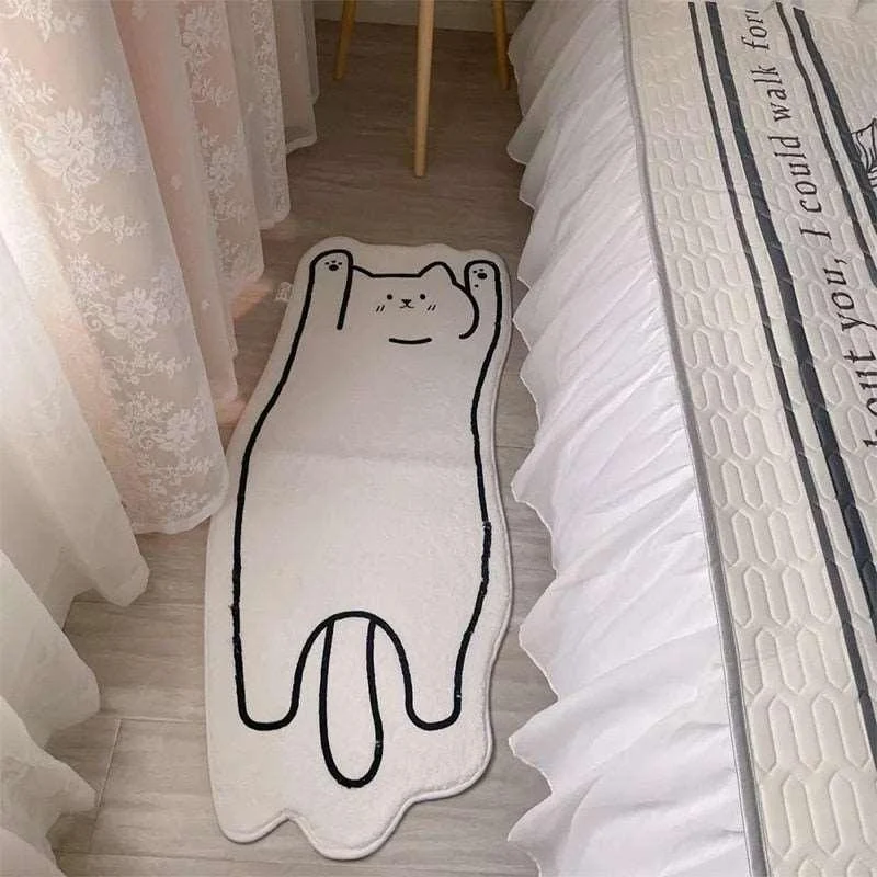 Cat Lying Rug -