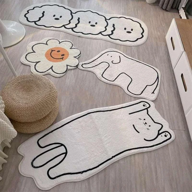 Cat Lying Rug -