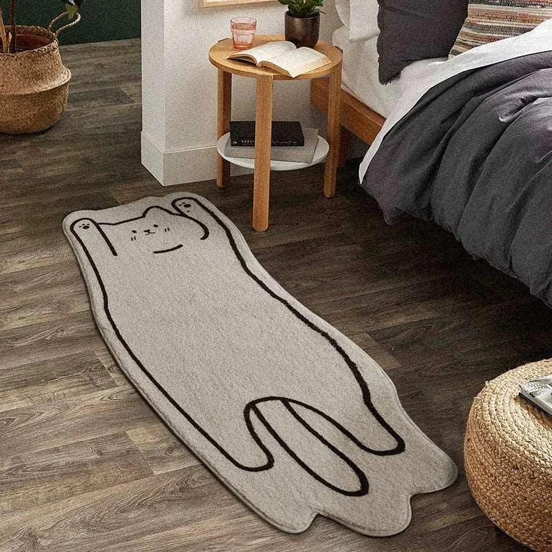 Cat Lying Rug -
