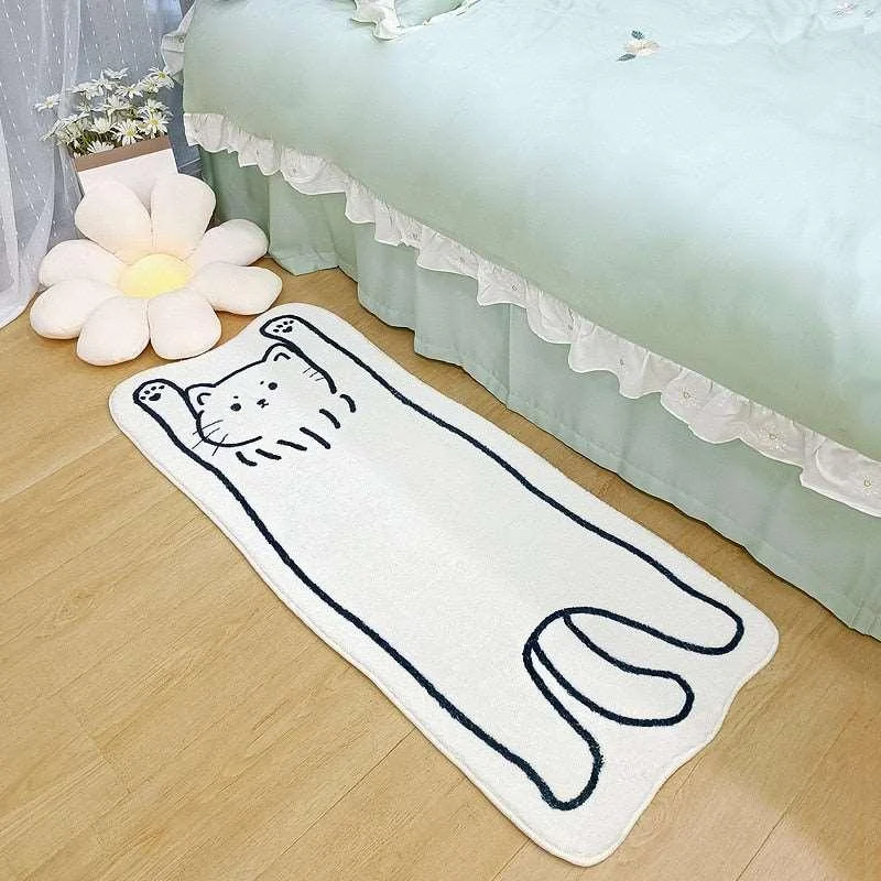 Cat Lying Rug -