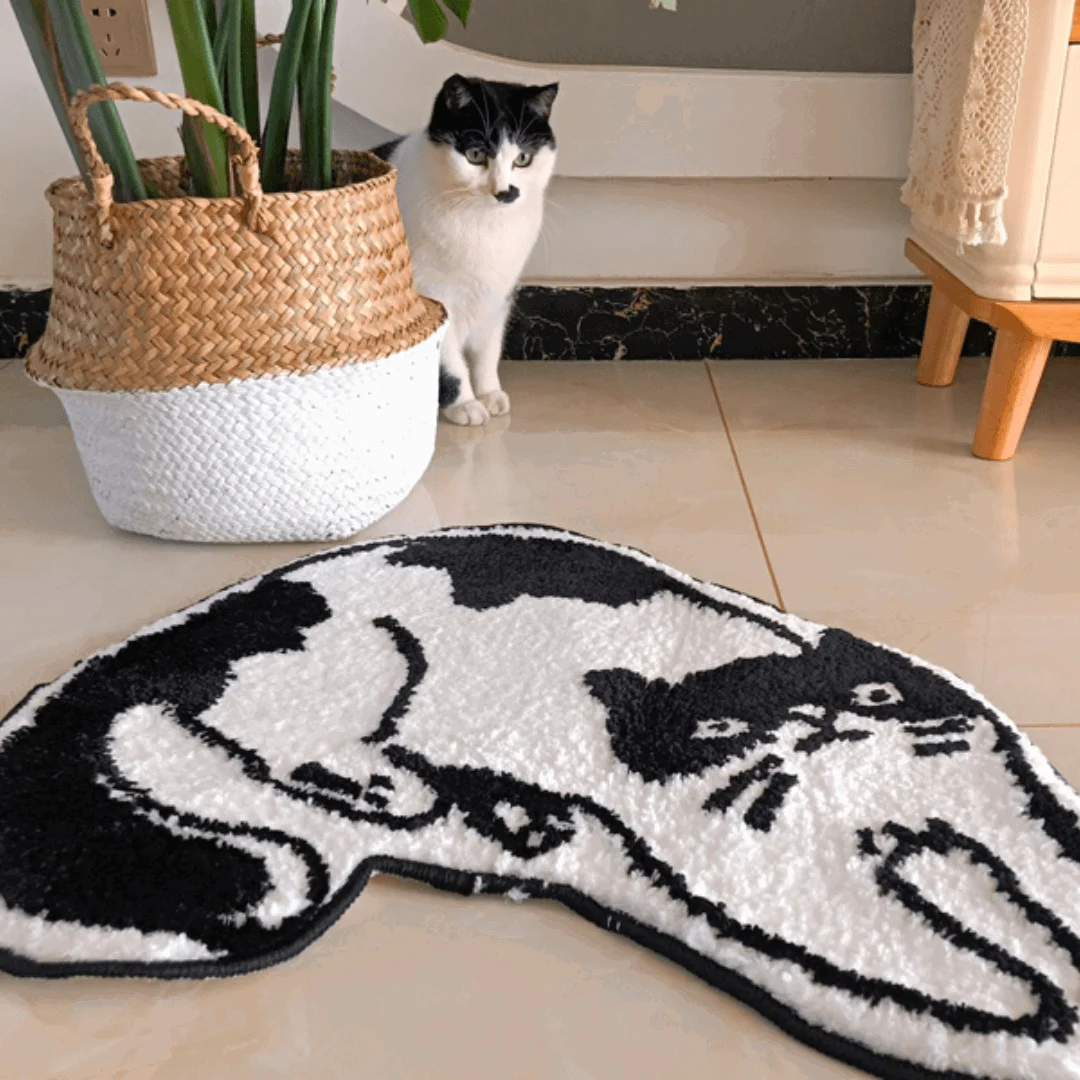Cat_Shaped_Floor_Mat_-_-4150231 Cat Shaped Floor Mat -