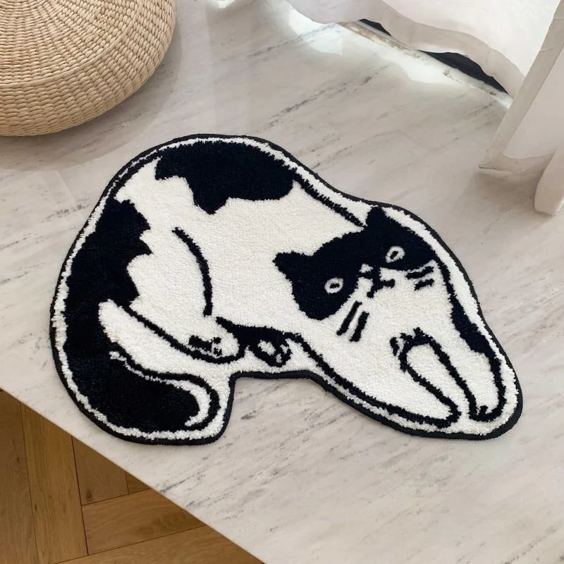 Cat_Shaped_Floor_Mat_-_-4150247 Cat Shaped Floor Mat -