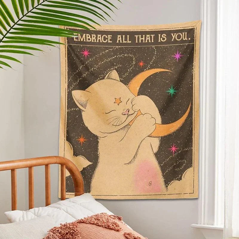 Cat_Tapestry_Wall_Hanging_-_-4150428 Cat Tapestry Wall Hanging -