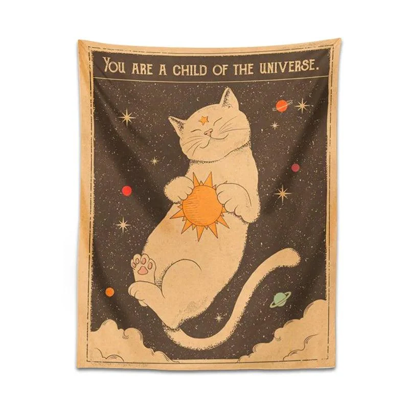 Cat_Tapestry_Wall_Hanging_-_-4150441 Cat Tapestry Wall Hanging -